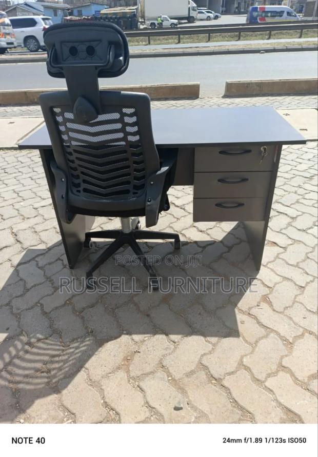 Headrest Office Chair and Study Table