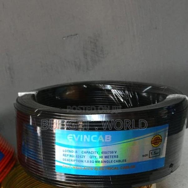 Single Core Electrical Wire | Black 90 Meter, 2.5 Sq.Mm