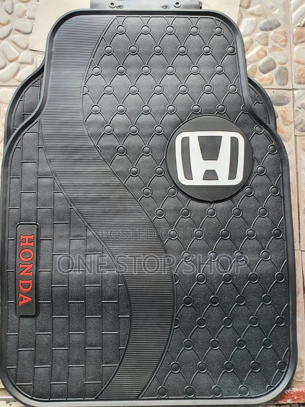 Honda White Logo Mats - main view