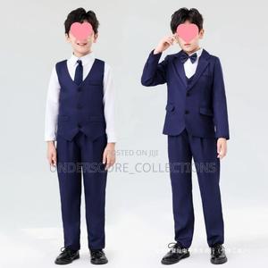 Boys Navy Blue 5 in 1 Suits - thumbnail 2