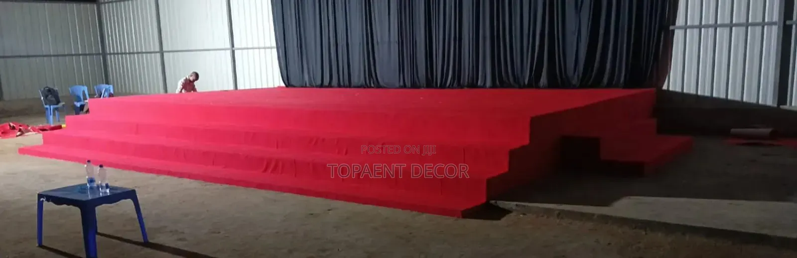 Red Insulation Wall to Wall Pulpit Carpet