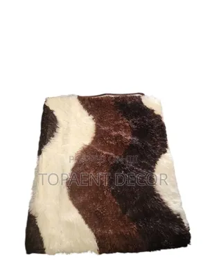 White , Brown and Dark Brown Themed Carpet