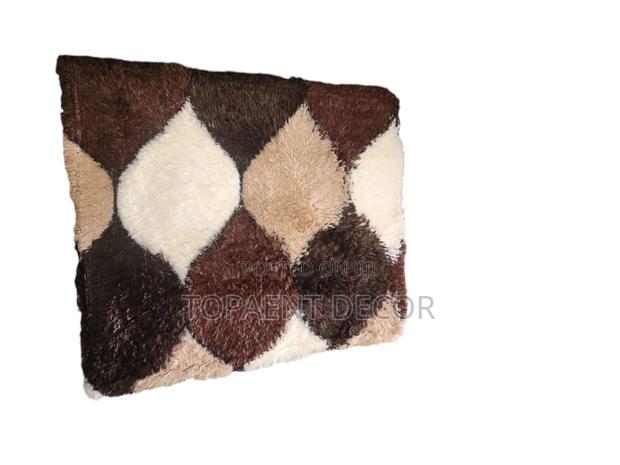 Patterned Fluffy Soft Bedroom Carpet - main view