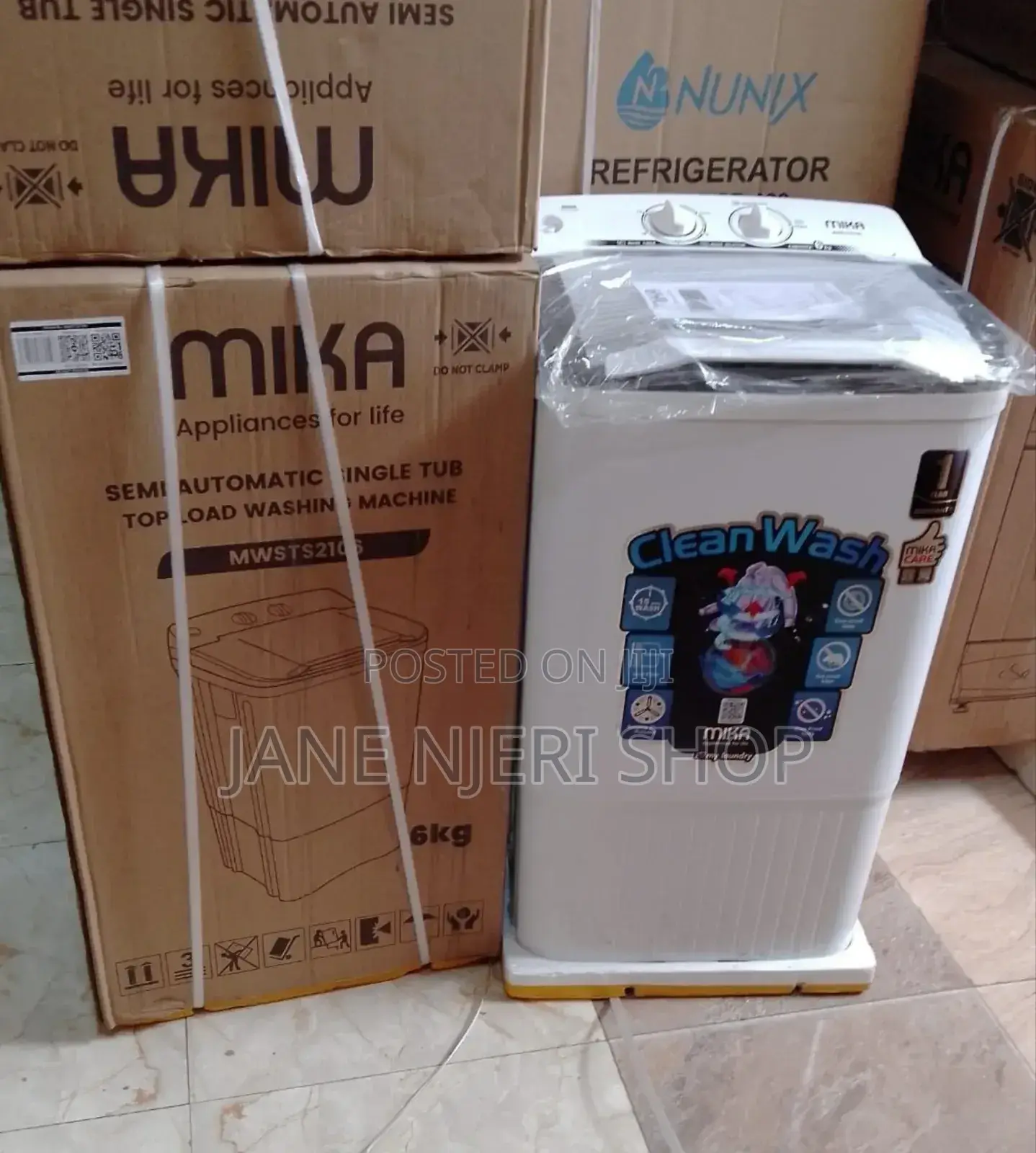 6kg Washing Machine Mika Single Tub
