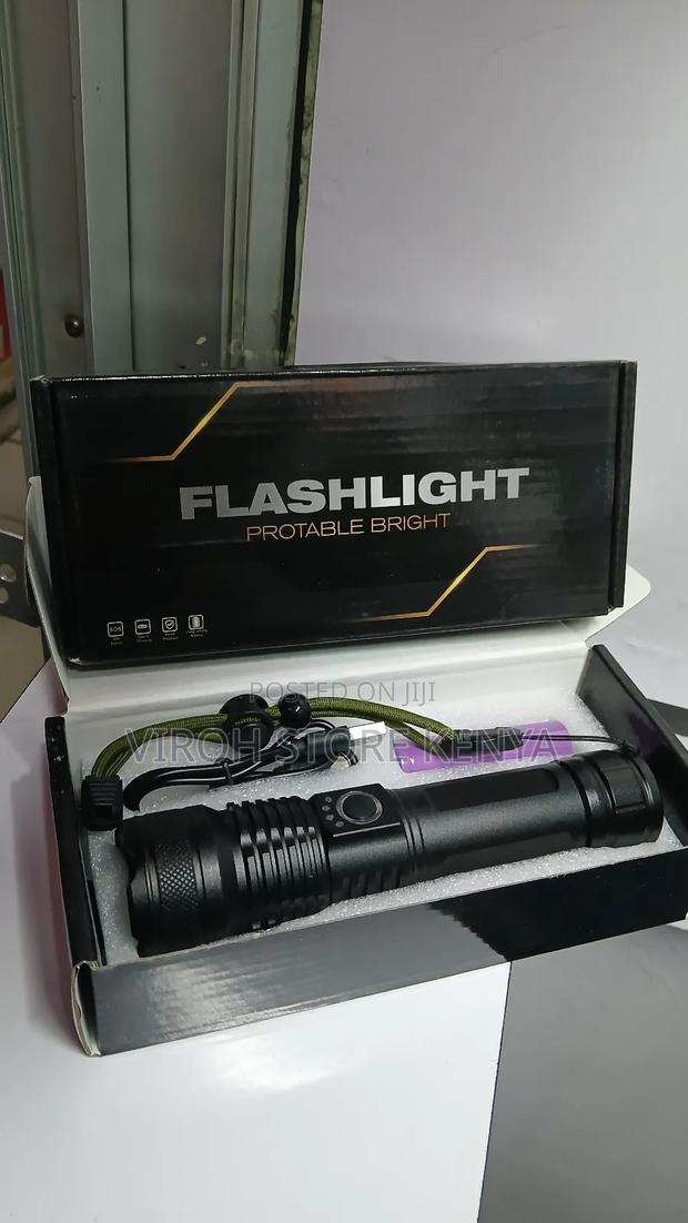 Mettalic Flashlight Portable LED Torch - thumbnail 2