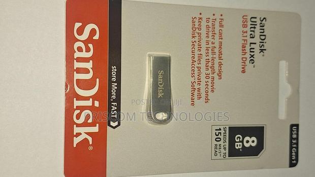 8GB Sandisk Ultra Luxe 3.1 Flash Drive Disk - thumbnail 4