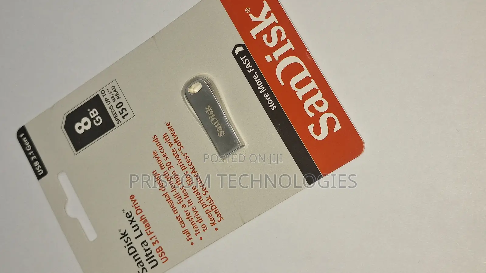 8GB Sandisk Ultra Luxe 3.1 Flash Drive Disk