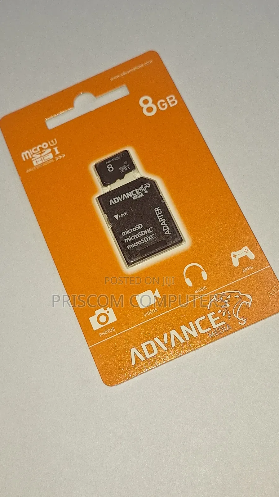 8GB Advance Microsd Memory Card With Reader