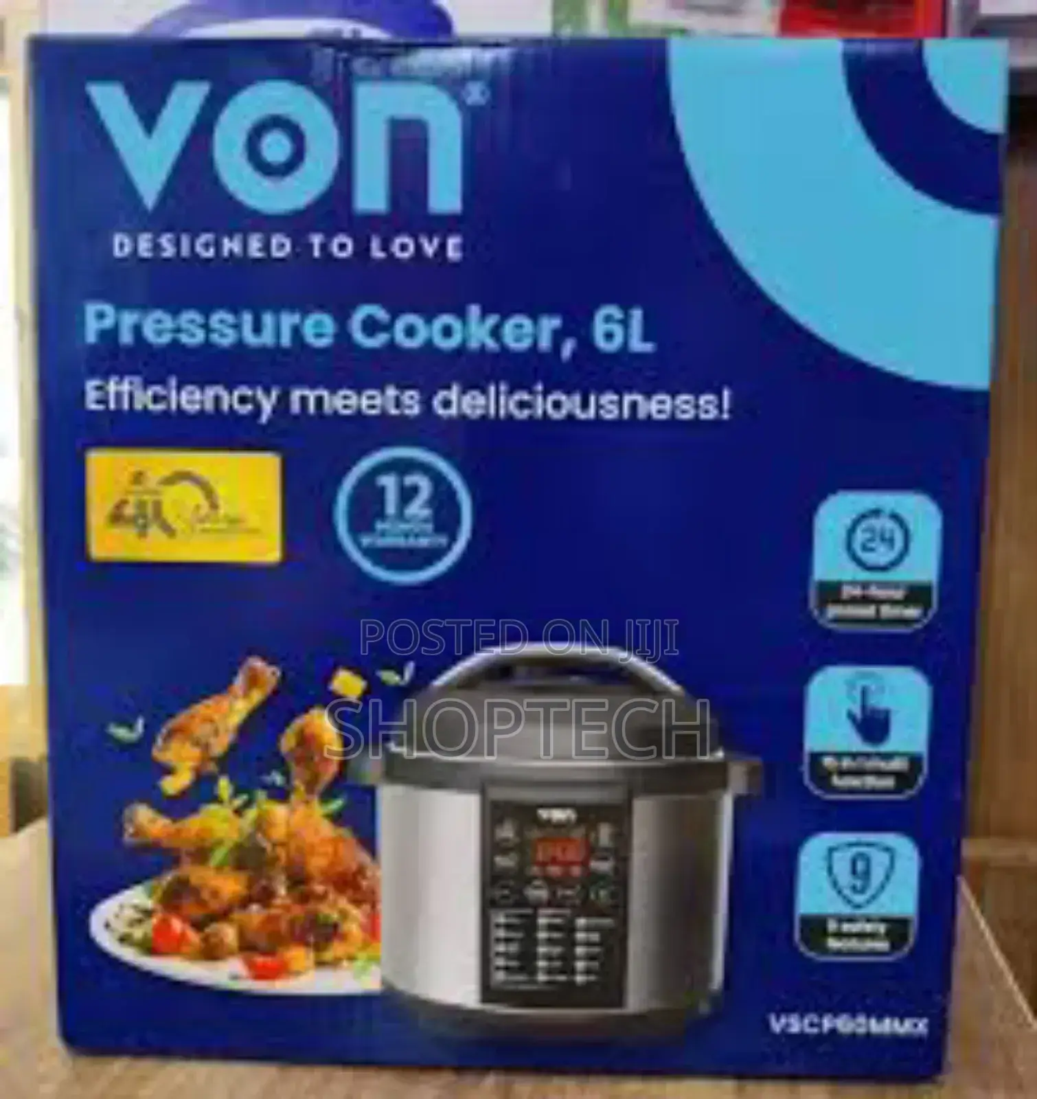 6 Litres Von Electric Pressure Cooker