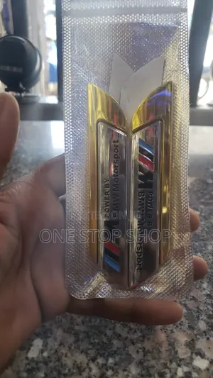 Metallic Chrome Gold Motor Sport Badge
