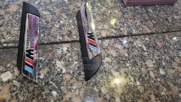 Silver Metallic BMW Motorsport Badge - thumbnail 2