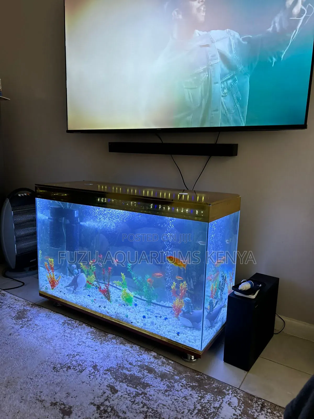 Tv Stand Aquarium Fish Tank Complete