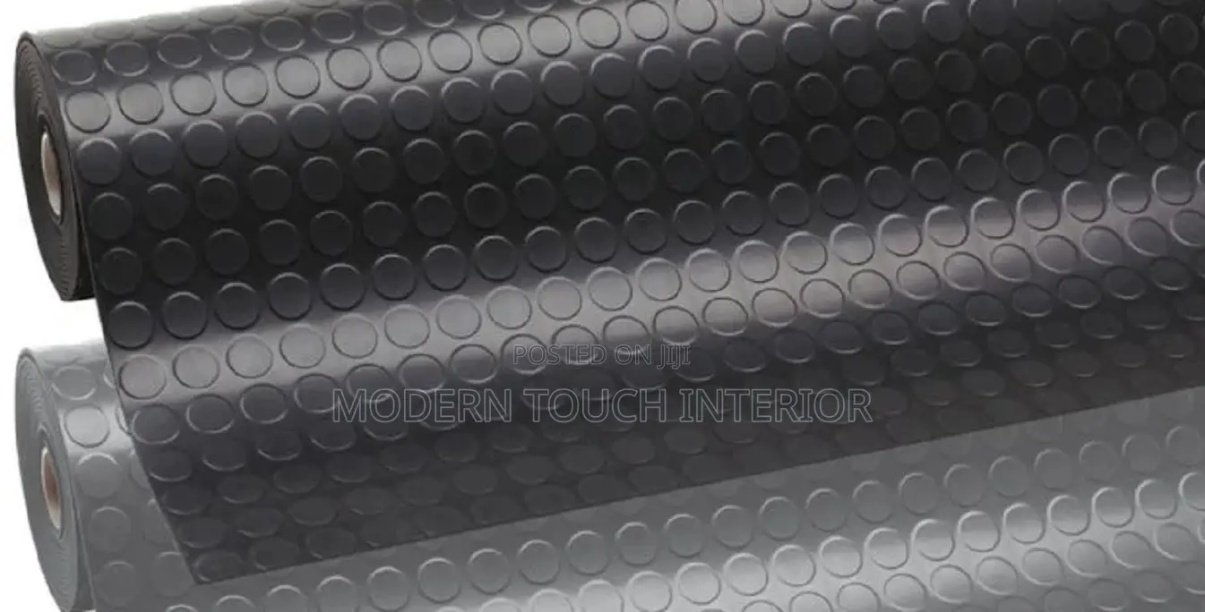 Rubber Black Coin Flooring
