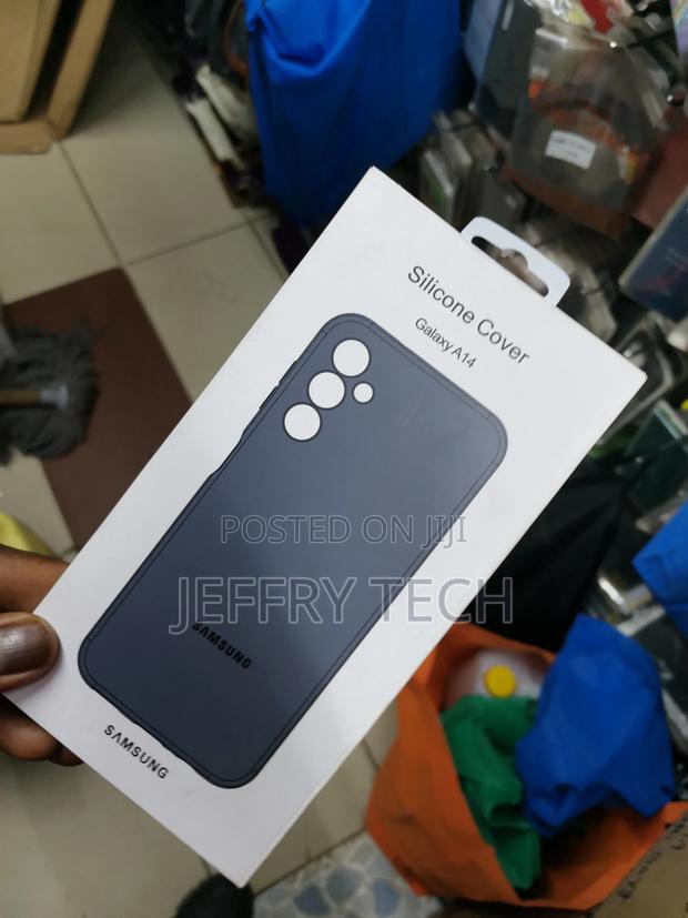 Slim Liquid Silicone for Samsung Galaxy A14 -Black - thumbnail 3