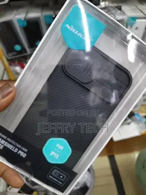 Nillkin Camshield Case for iPhone 15 TPU + PC Black Colour