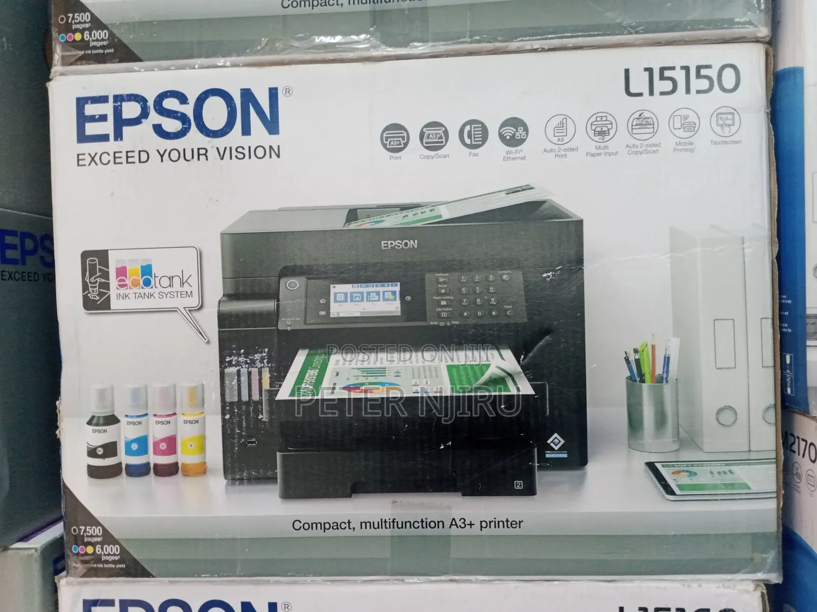 Epson Ecotank L15150 A3 Wi-Fi Duplex All-in-One Ink Printer