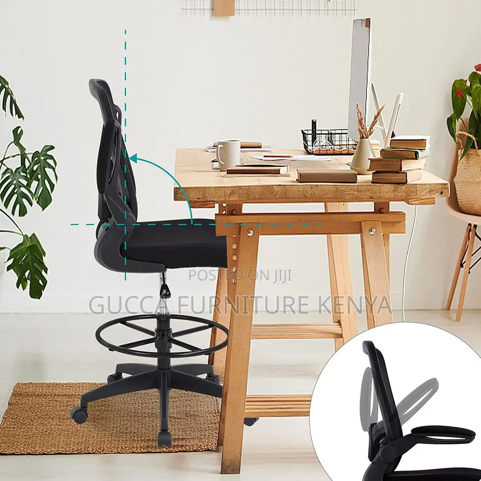 Office Chairs: High Reception Office Counter Chair