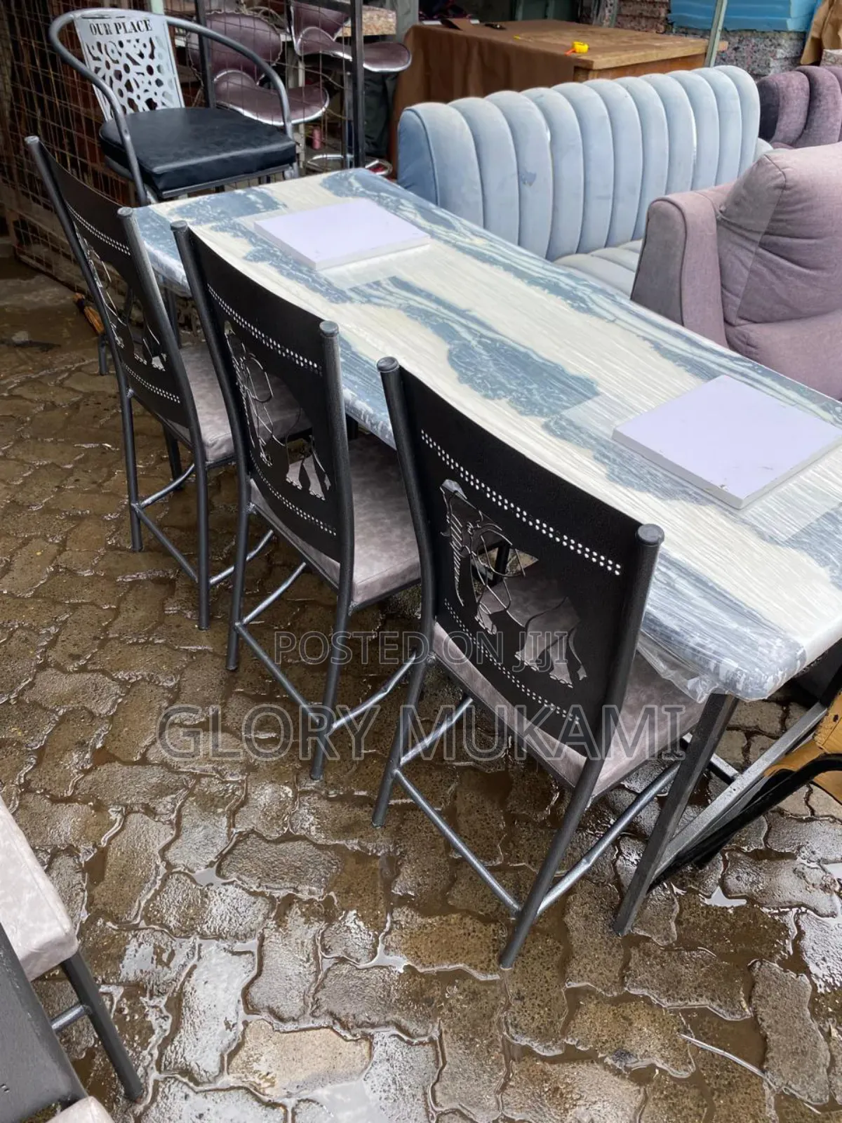 3 Seater Restaurants and Bar Chairs and Table