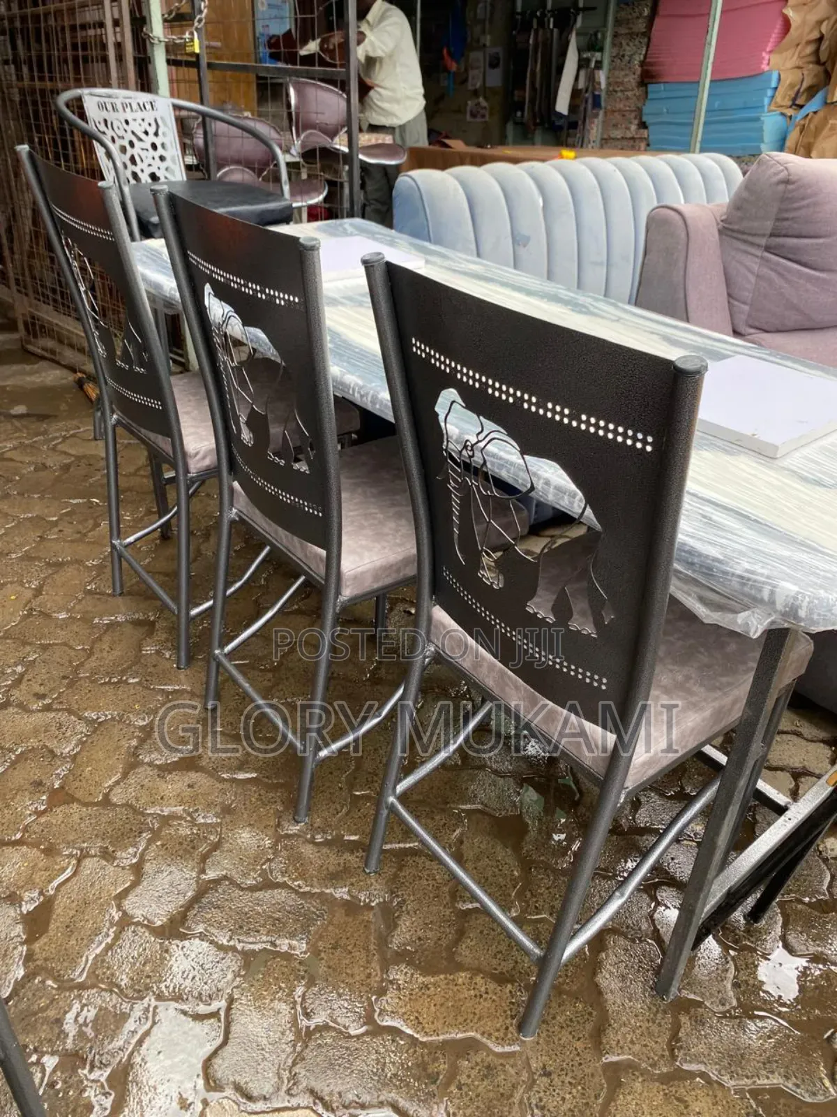 3 Seater Restaurants and Bar Chairs and Table