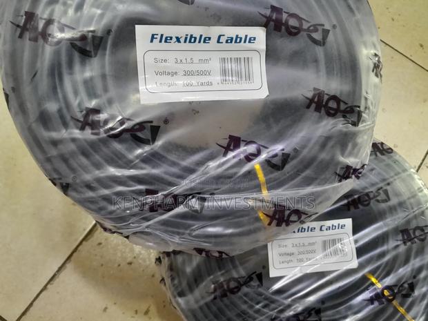 1.5mm2 Flexible Cable 《》Flex Cable >3-Cores; Black> AON