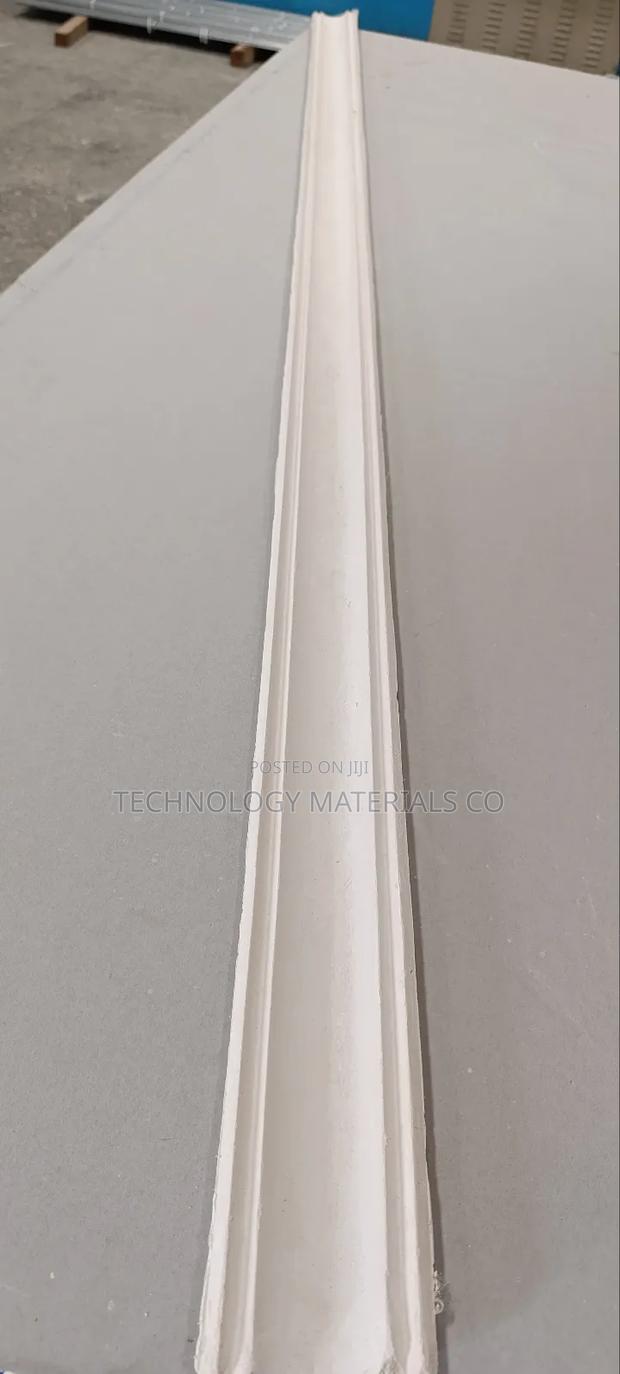 Gypsum Cornices (Plain Design), 4 Inches.