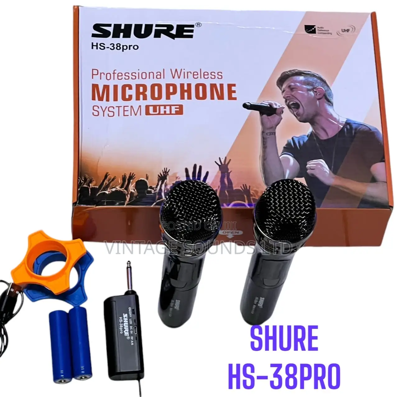 Shure Hs38 Pro Professional Uhf Microphones System