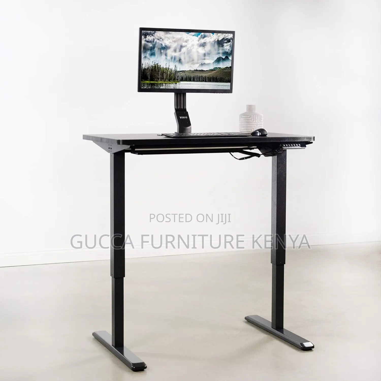 Clerical Desk:1600mm Sit Stand Height Adjustable Table