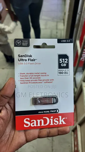 New 512gb Universal Usb 3.0 Drive With 150mb/S Read Speed.