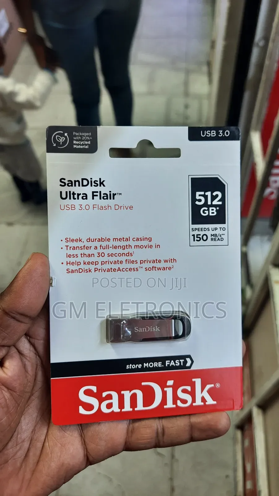 New 512gb Universal Usb 3.0 Drive With 150mb/S Read Speed.