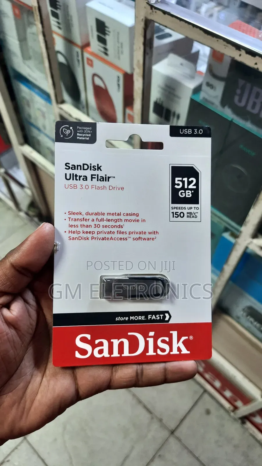 New 512gb Universal Usb 3.0 Drive With 150mb/S Read Speed.