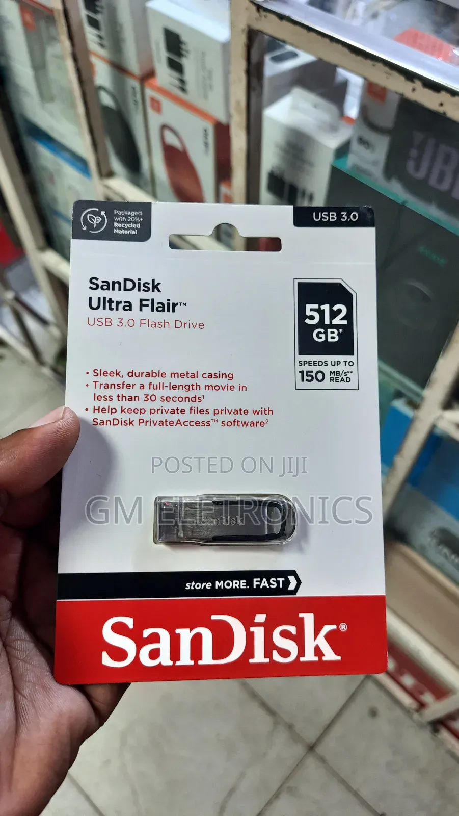 New 512gb Universal Usb 3.0 Drive With 150mb/S Read Speed.