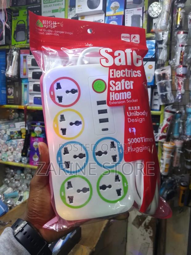 Power Astra Extension 2500 Watts, 6 Ways 3 USB Port 1 Type-C - main view