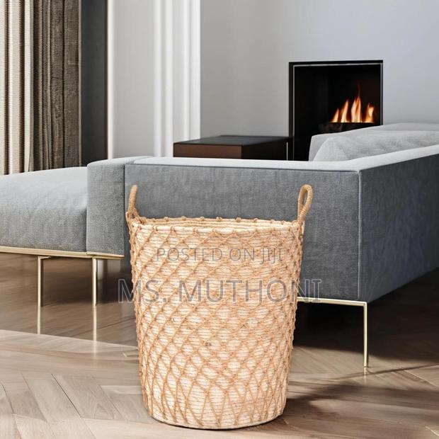High Quality Set of 3 Stackable Handmade Baskets - thumbnail 3