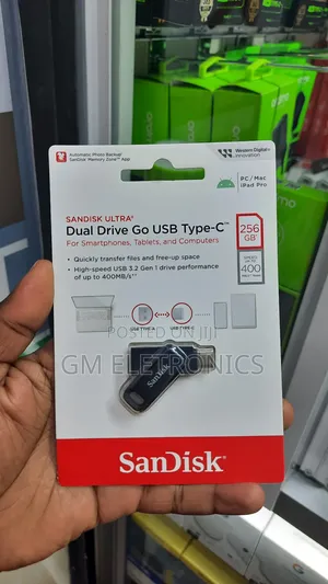 New 256gb [Otg] Dual Drive Usb 3.2/Type-C 400mb/S Read Speed