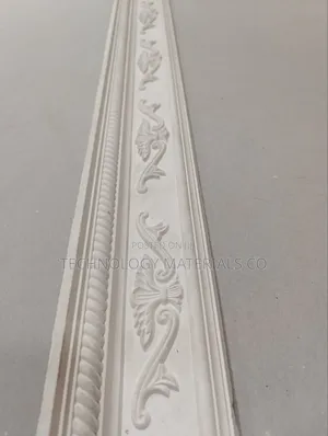 Gypsum Cornices(Intricate Floral Leaf Designs), 4 Inches.