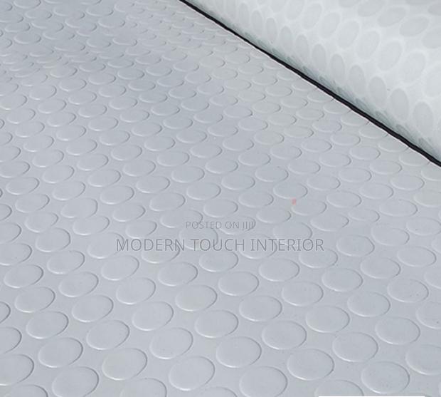 Light Grey Rubber Coin Carpet