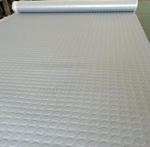Silver/Grey Rubber Coin Carpet