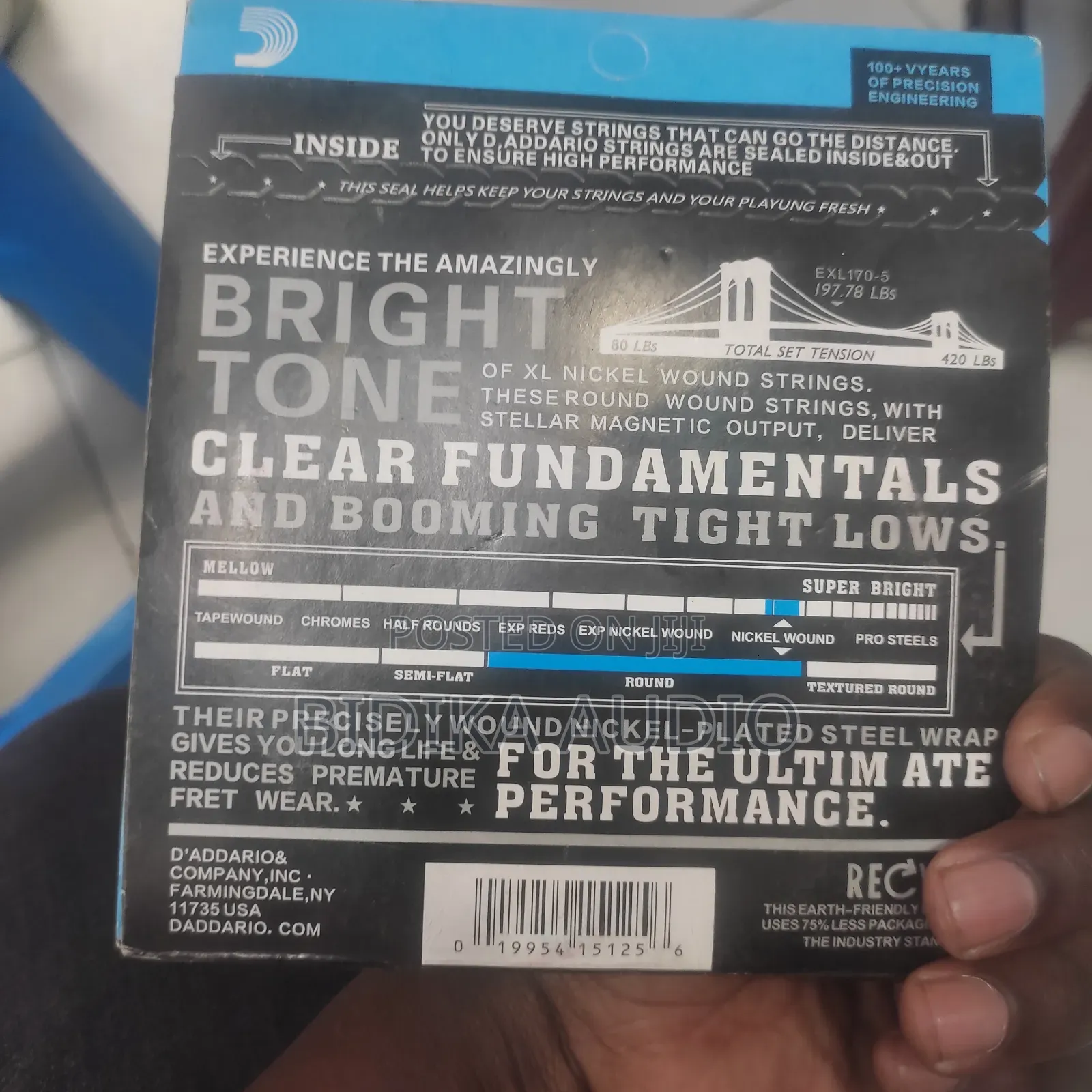 D Addario Bass Guitar 4 Strings