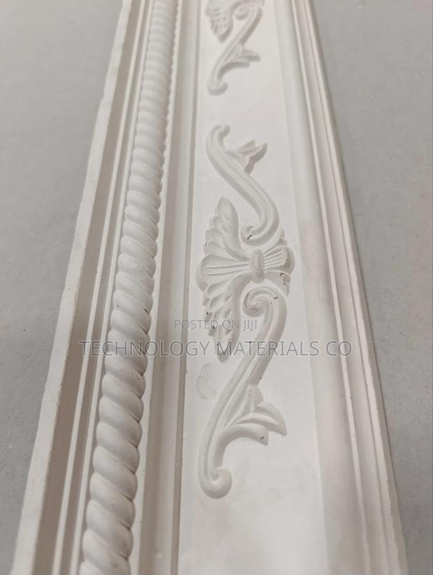 Gypsum Cornices(With Floral And Scrollwork Design),4 Inches. - main view