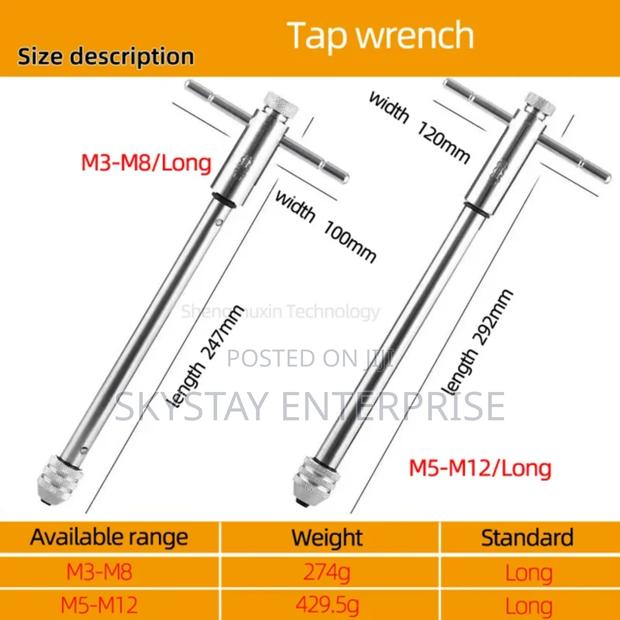 Thread Ap Wrench 2pcs Set M5-M12 - thumbnail 5