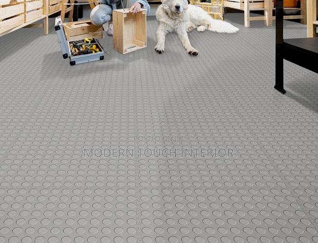 Grey Rubber Coin Fllor Carpets