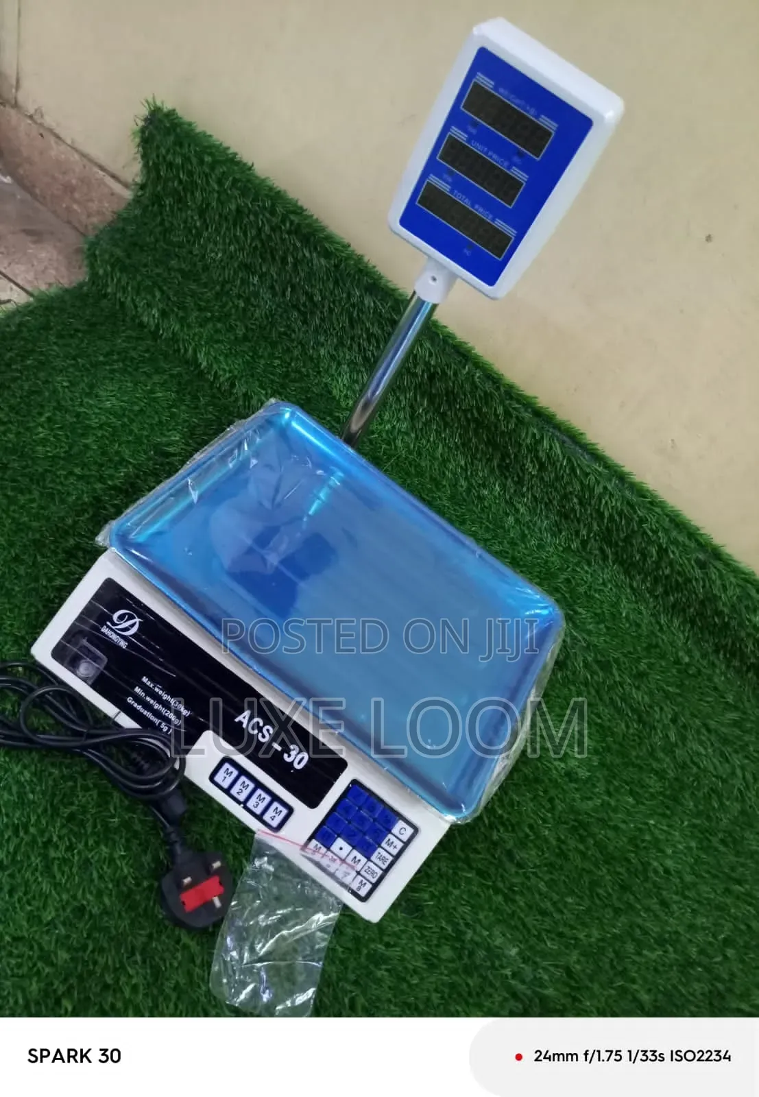 Acs Digital Weighing Scale 30kgs