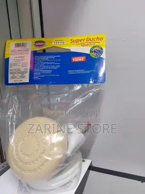 Super Ducha 4" Shower Head Beige Electric Water Heater Showe