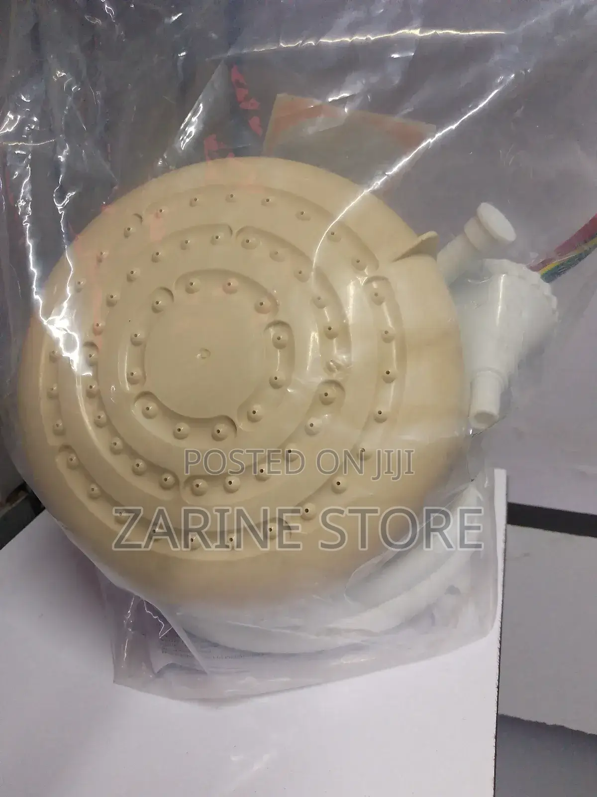 Super Ducha 4" Shower Head Beige Electric Water Heater Showe