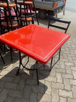 Red Marule Square Table 2 1/2 by 2 1/2