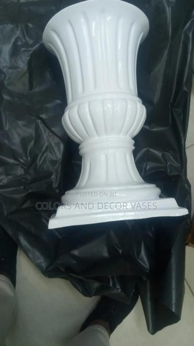 Glass Fibre Vases White
