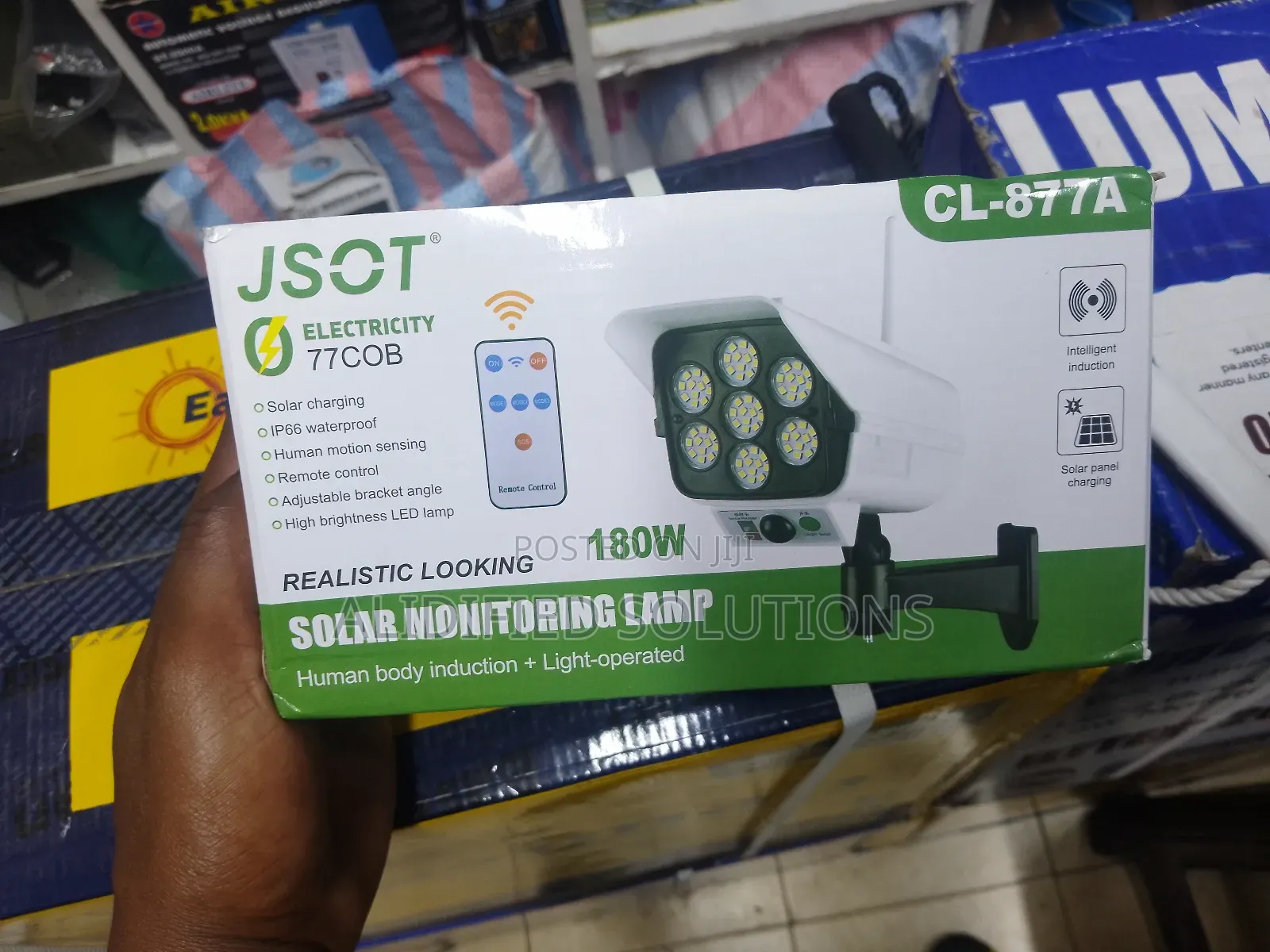 Solar Monitoring Lamp With Motion Sensor