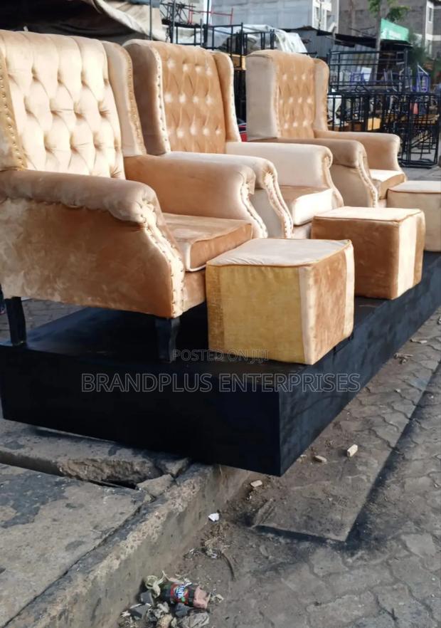 Executive Pedicure Seat and Pouf - main view