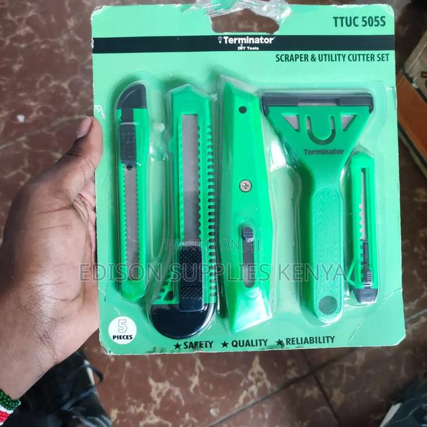 Scraper Set 5pcs Utility Knives Cutter Set With Scraper - thumbnail 4