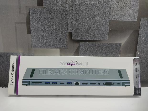 BYL-2003U2 12 In 1 USB-C / Type-c To USB Multifunctional Doc - thumbnail 4